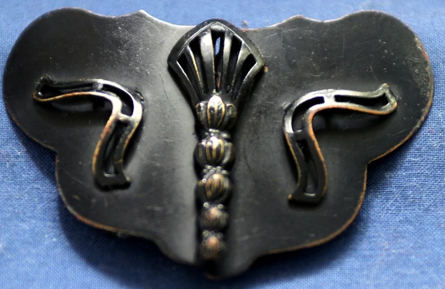 vtg Art Deco Metal Belt Buckle - 3" X 3" - As estate found