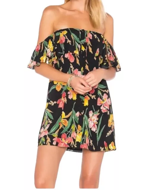 NWT Privacy Please Mini Dress Norval Floral Off The Shoulder Size Large P2804