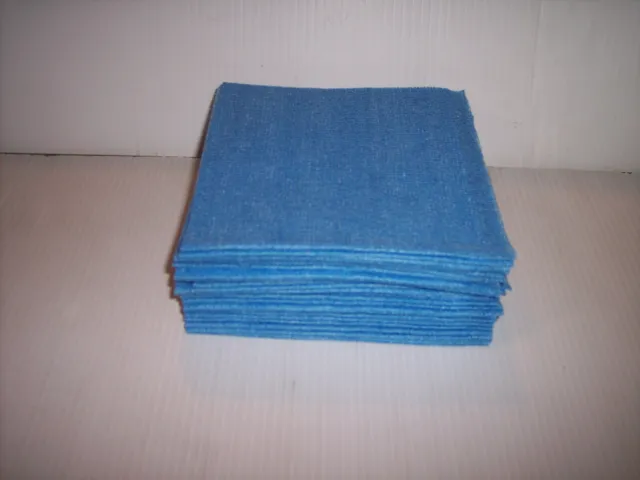 25 Reusable Wipes Blue 17" X 13"  Free S/H