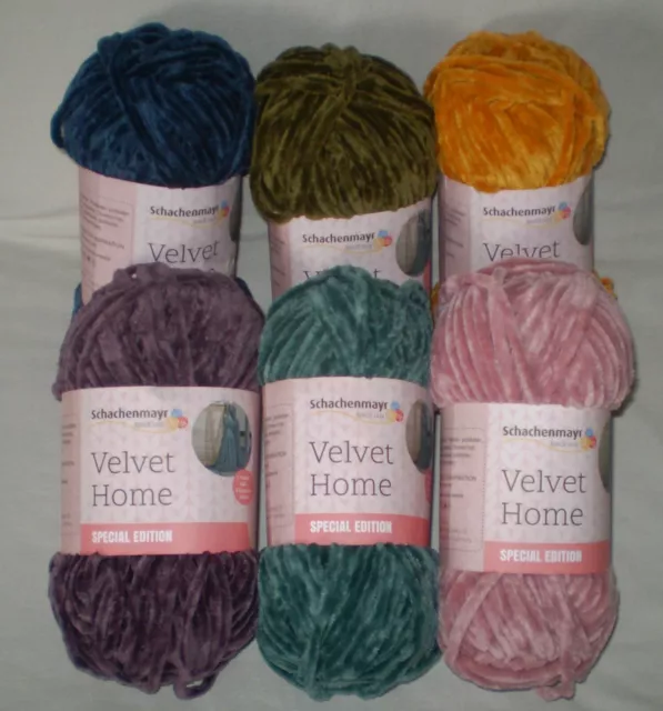 (49,5€/kg) 100 gr VELVET HOME von Schachenmayr - samtig weiches Chenillegarn