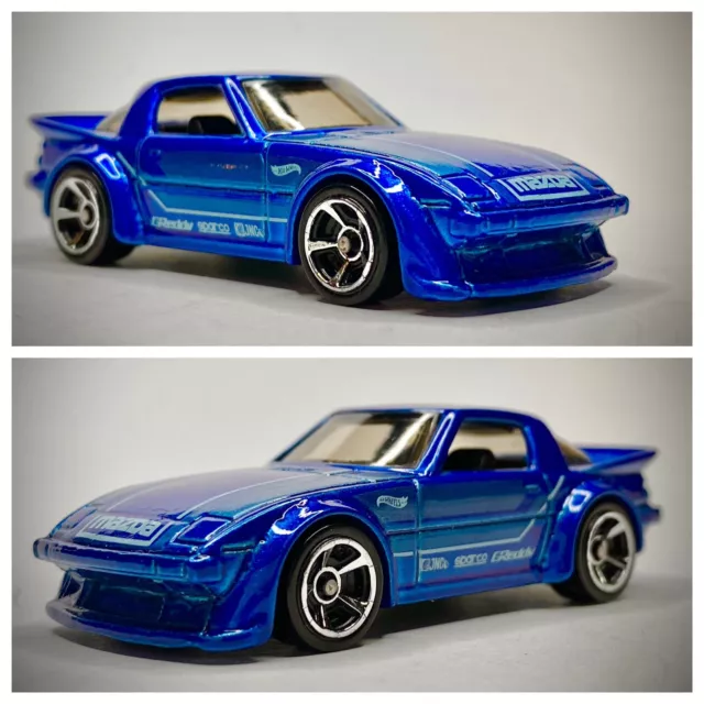 Hot Wheels '95 Mazda RX-7 blu -1:64- posta gratuita Regno Unito