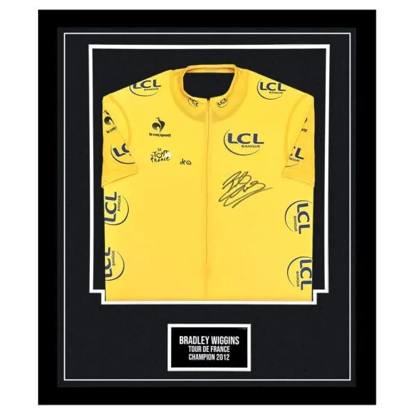 Bradley Wiggins Signed Framed Jersey - Tour De France Champion 2012 +COA