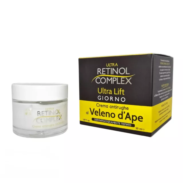 Retinol Compelx Ultra Lift Giorno Crema Antirughe Al Veleno D'ape 50Ml