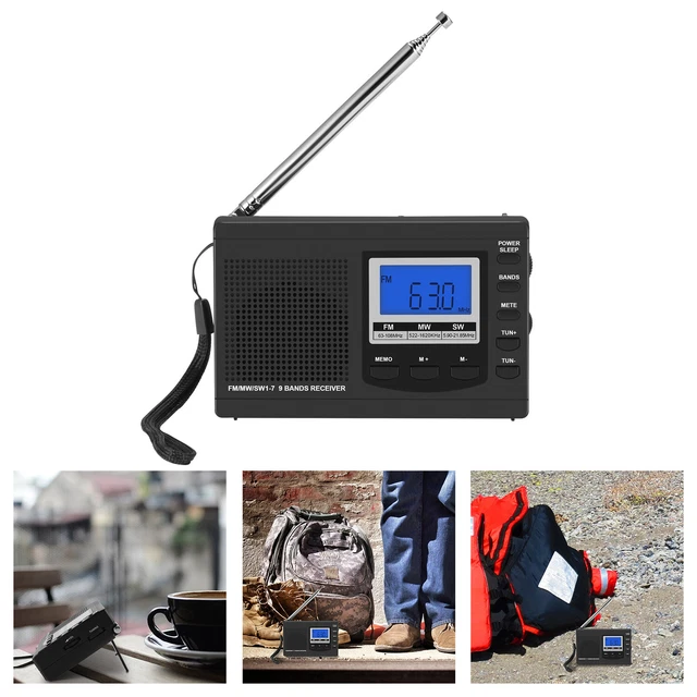 MINI RADIO AM FM Portable Digital Radio de Poche avec Ecouteurs