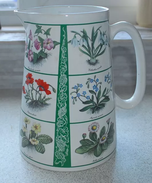 Crown B Burslem Jug - Very Large Pitcher Ideal For Flowers  22cm Staffordshire