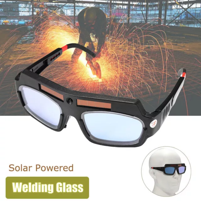 Auto Darkening Welding Glasses Solar Powered Welder Protection Helmet Mask