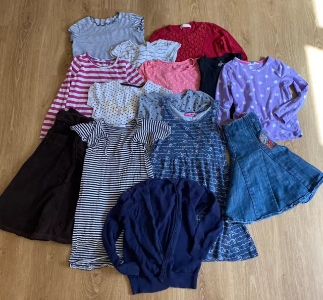 Pacchetto top gonne ragazze abiti cardigan età 7 Zara Next John Lewis M&S