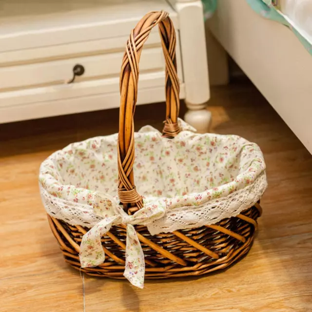 Panier de rangement de légumes en osier tissé, panier de rangement de Fruits