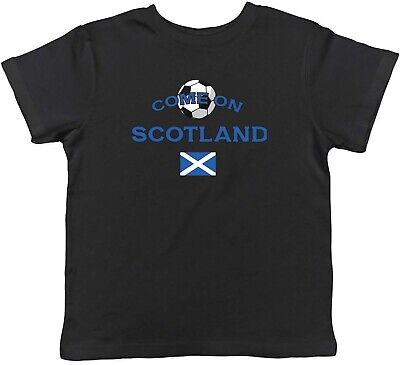 Kids T Shirt Scotland Football Come On Sports Childrens Boys Girls Gift