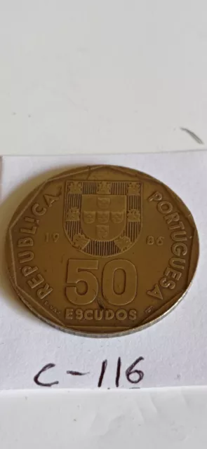 Moneda  De  50  Escudos   /   De  Portugal - 1986   /  Muy  Nueva