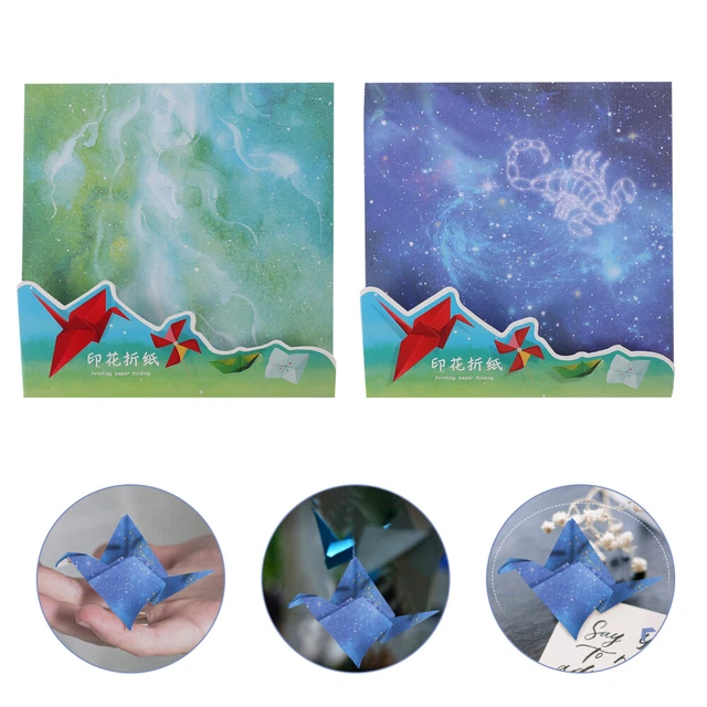 100 Pcs Origami Paper Patterned Square Decorative Paper Child