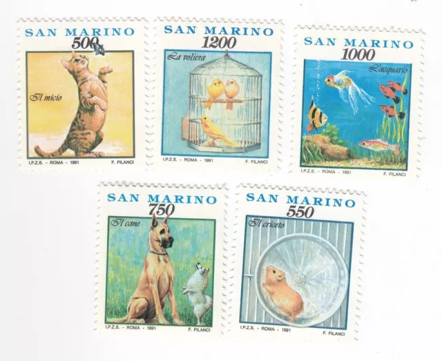 San Marino, Set Mit 5 Briefmarken, MNH, Ah 1