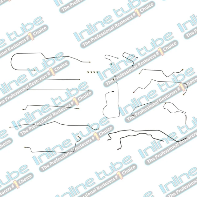 1995-98 Chevy Gmc C3500 Crew Cab Longbed Dually Brake Line Kit Stainless