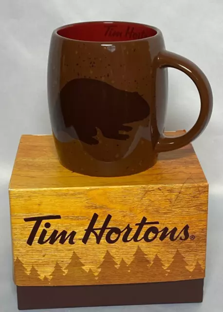 Tim Horton's 2016 Limited Edition Coffee Mug BEAVER #16 Brown Hortons New In Box