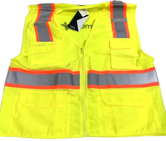 Kishigo 1163 Safety Vests ANSI/ISEA 107-2015 Large (Box of 45) (Branded ARAMARK)