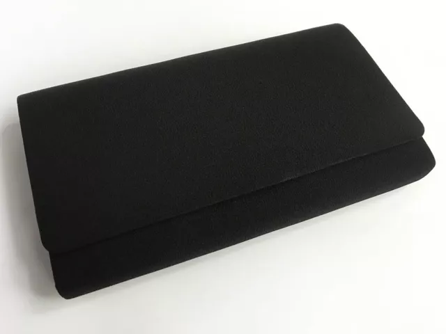 Vintage Japanese Black Mofuku Kimono Clutch Handbag for Formal Occasions May16-O