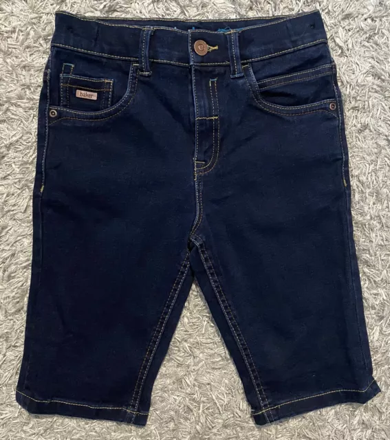 Mädchen 10 Jahre Ted Baker Denim Jeans schmale Passform klassische marineblaue Shorts