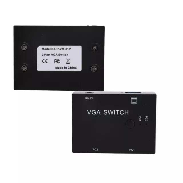 VGA Switcher 2 ingressi + 1 uscita convertitore host multicomputer 2 host in 1 disco TPG