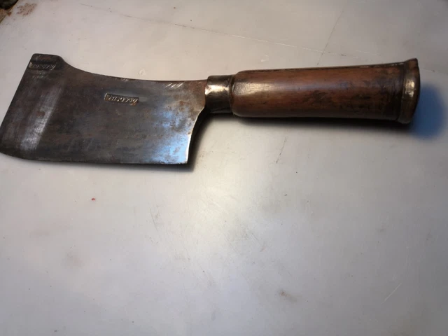 ANCIEN GROS COUPERET FEUILLE MÉTAL DE BOUCHER , no émaillée EUR 40,00