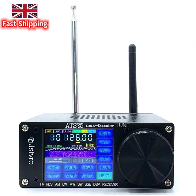 SI4732 ATS-25 MAX-DECODER Full Band Radio Receiver 2.4 Inch Touching ...