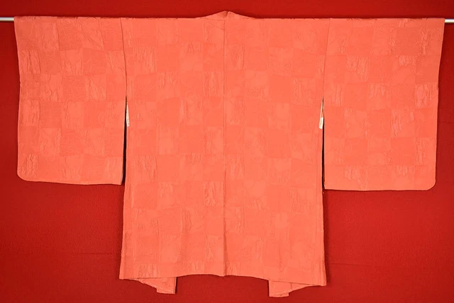 Vintage Japanese Kimono Silk Antique BORO HAORI Kusakizome Woven/B369/530