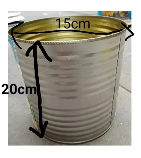 Empty Tin Cans Metal Paint Cans Mixing White With Metal Lever Lid 250ml  500ml 1L