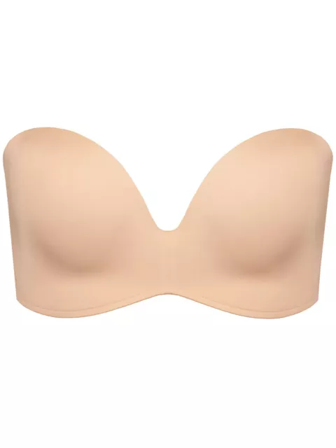 Wonderbra Ultimate Strapless Bra Silicone Dot Moulded Magic Hands Push Up  W032D