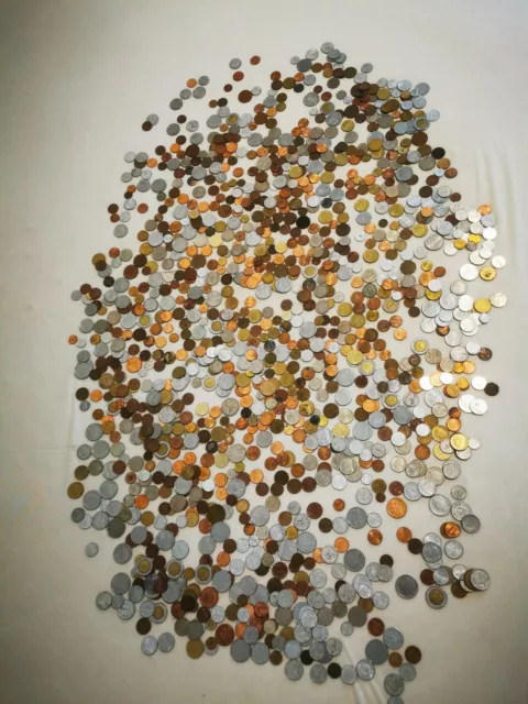 Münzen aus aller Welt 4,1 Kg Lot Konvolut Sammlung
