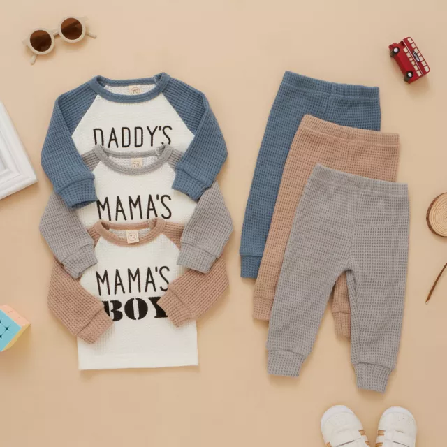 Baby Newborn Boys Gentlemen Outfits Sweatshirt Tops Trousers Pants Set Clothes