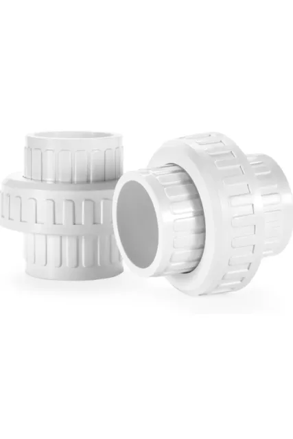 PVC Pipe Fitting, 1-1/2-Inch Slip Union, Schedule 40, EPDM O-ring, NDS Brand.