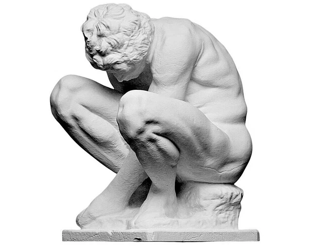 Crouching Boy de Miguel Ángel Estatua Copia exacta Escultura