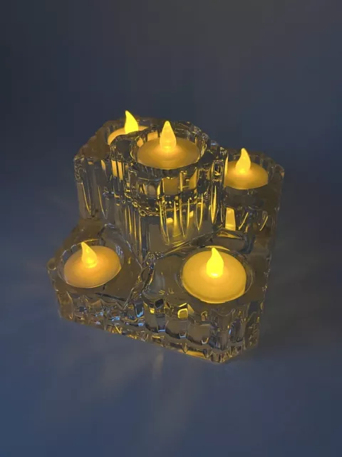 Partylite 5 Tier Ice Crystal Castle Candle Holder Tealight Germany Retired