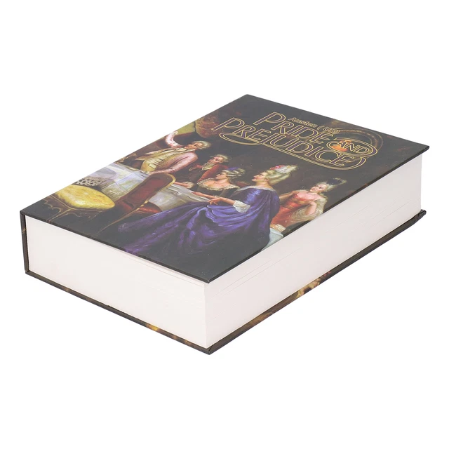 Caja fuerte para libros con cerradura de llave portátil de metal caja fuerte libro seguro para libros seguros para ya