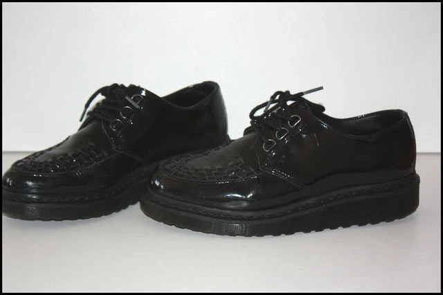 Dr MARTENS Derby BECK Cuir Vernis Noir Brillant T 7 UK / 9 US / 41 TTBE