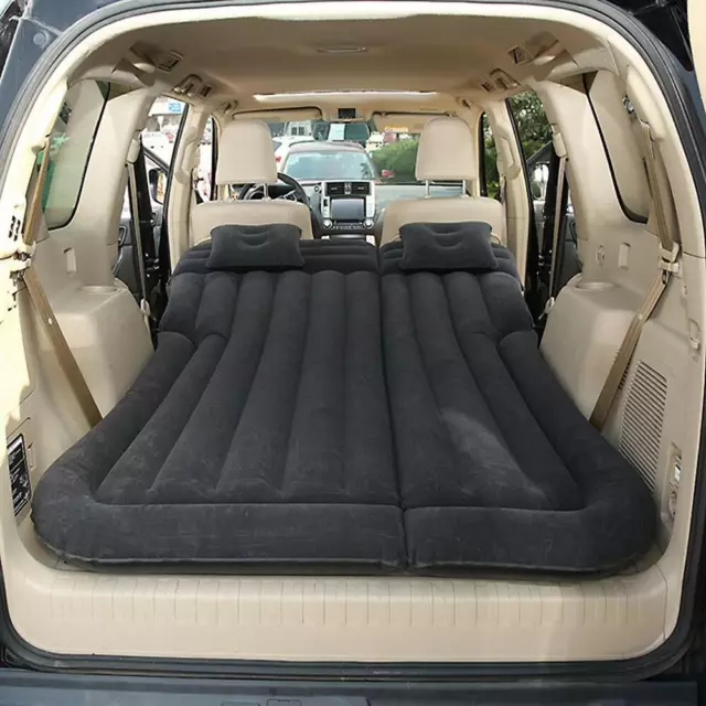 SUV/Car Air Mattress Travel Bed Flocking Inflatable Car Bed for Camping, US