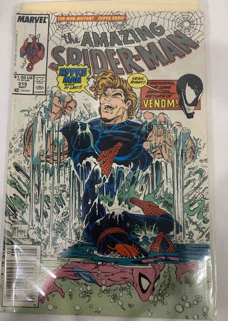 Amazing Spider-man #315 Newsstand McFarlane 1st Venom Cover & 2nd App VF-