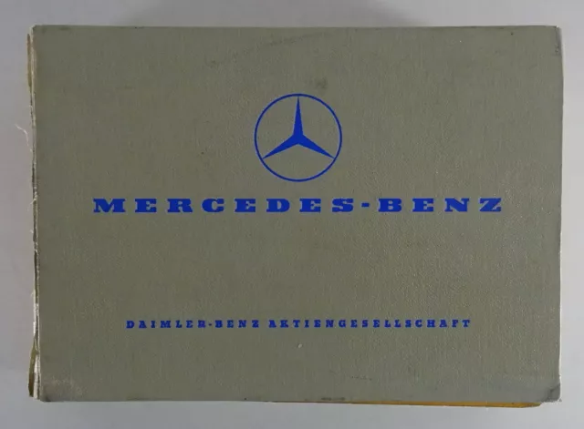 Parts catalogue / spare parts list Mercedes Benz 220 S pontoon W180 stand 01/1960 2