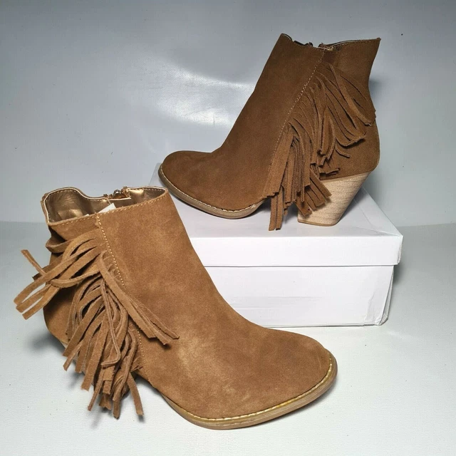 👢 boots, bottines à talons couleur camel pointure 38