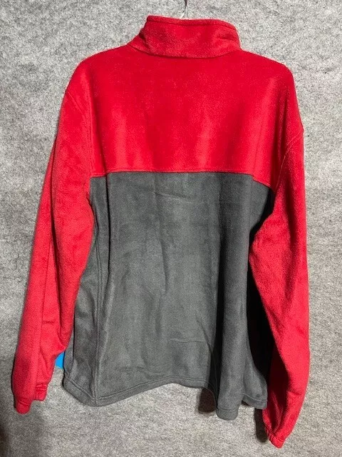 Columbia Granite Mountain Fleece Jacket Mens XXL Full Zip Lined Mock Neck Red 2