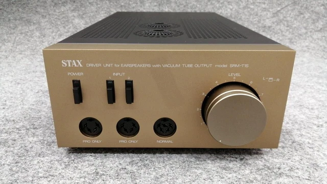 Stax SRM-T1S Headphone Amplifier Professional Vacuum Tube Driver 1993 Japan Stax SRM-T1S Headphone Amplifier Professional Vacuum Tube Driver 1993 Japan