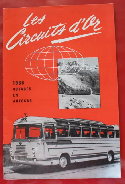 1966 - Les Circuits d'Or, H de Boeck, Bruxelles / Voyages en Autocar / Catalogue