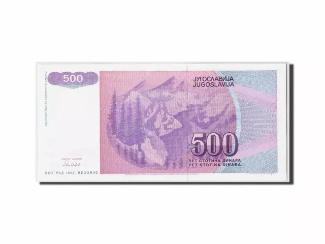 [#310244] Banknote, Yugoslavia, 500 Dinara, 1992, Undated, KM:113, UNC(65-70) 2