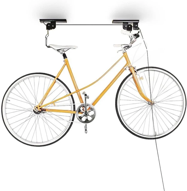 Palan à Vélo Plafond - Support De Rangement Par Poulie Pour Garage - Charge 44lbs