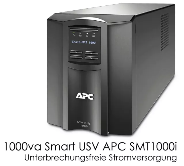 APC Smart Ups 1000 SMT1000i Line Interactive USB LED Display Good Batteries 700