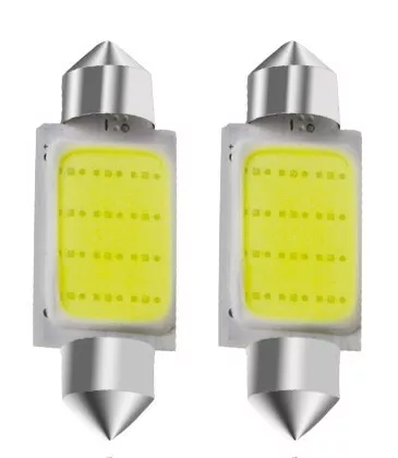 2x Ampoules LED C5W 42mm lampe Navette COB 6000K EXTRA BLANC XENON 12V