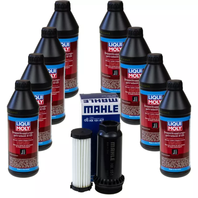 LIQUI MOLY DSG Getriebeöl 8100 8L Getriebeölfilter für Ford Mondeo V Turnier