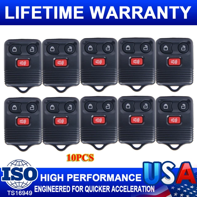 10X Keyless Entry Car Key Remote Control Fobs For Ford F150 F250 F350 E150 Focus