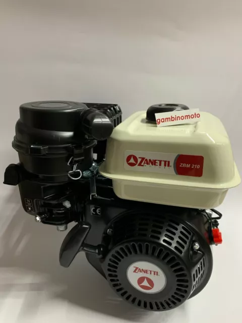 Motore Benzina Modello Zanetti Zbm210 C1M 4 Tempi 6,8 Hp Albero Conico Motozappa