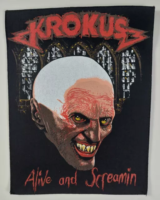 KROKUS vintage 1986 Backpatch Scorpions accept thin lizzy Kiss Judas Priest keel