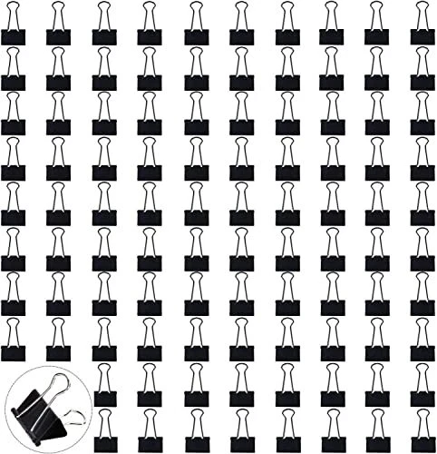 240 PCS Binder Clips, Mini Binder Clips, Small Binder Clips, 0.6 inch, Paper